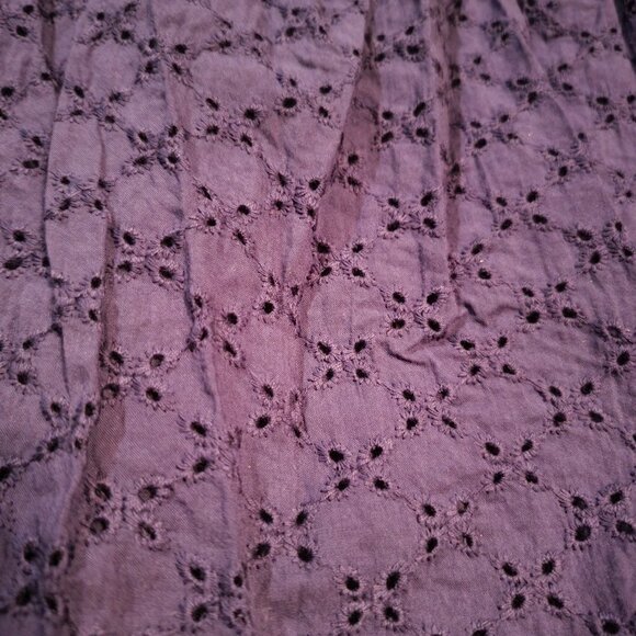 No Boundaries Eyelet Blue Summer Crop Top. Asymetrical Bottom-  Size XL (15-17) - Picture 3 of 6